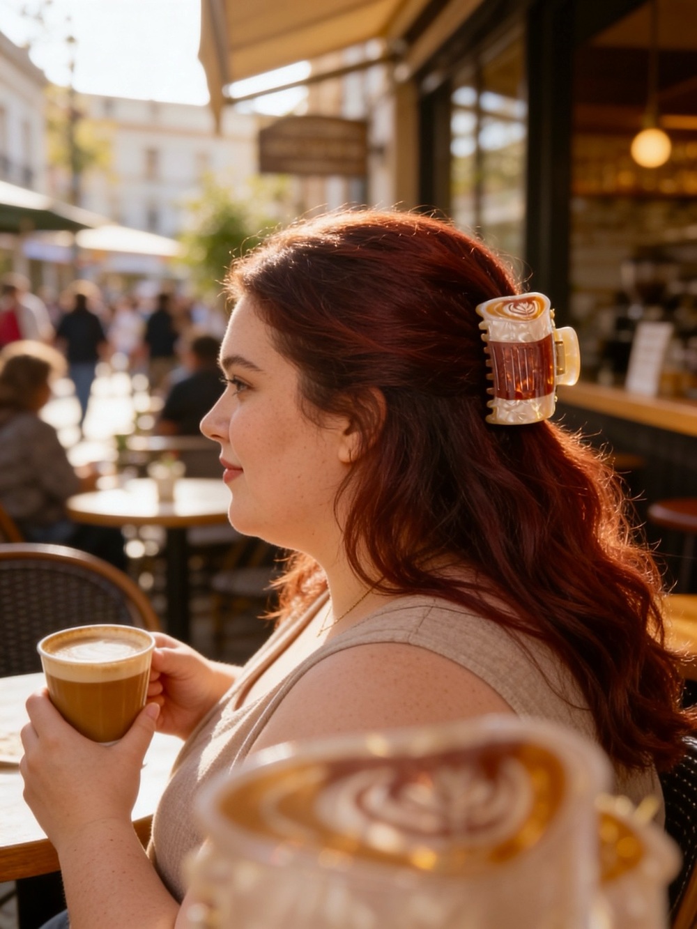 Latte Coffee ☕️ Hair Clip